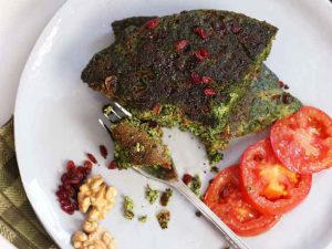 کوکو سبزی به روش تهرانی